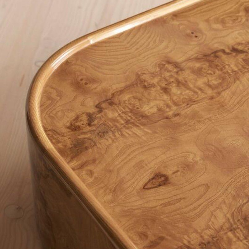 SEVRA Modern Mappa Burl Coffee Table - Cassa Haus Singapore