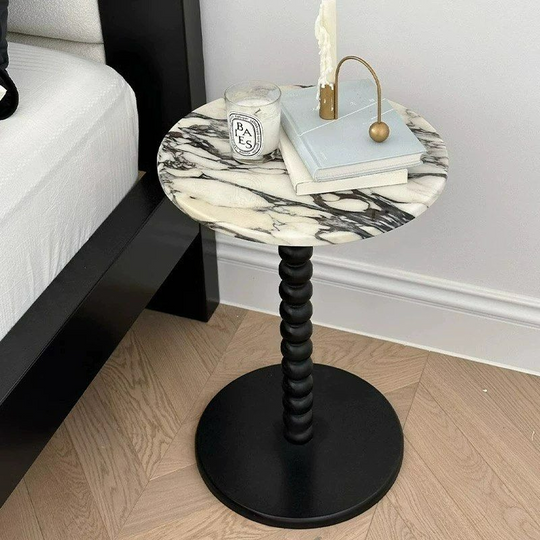 CERVIN French Marble Side Table - Cassa Haus Singapore