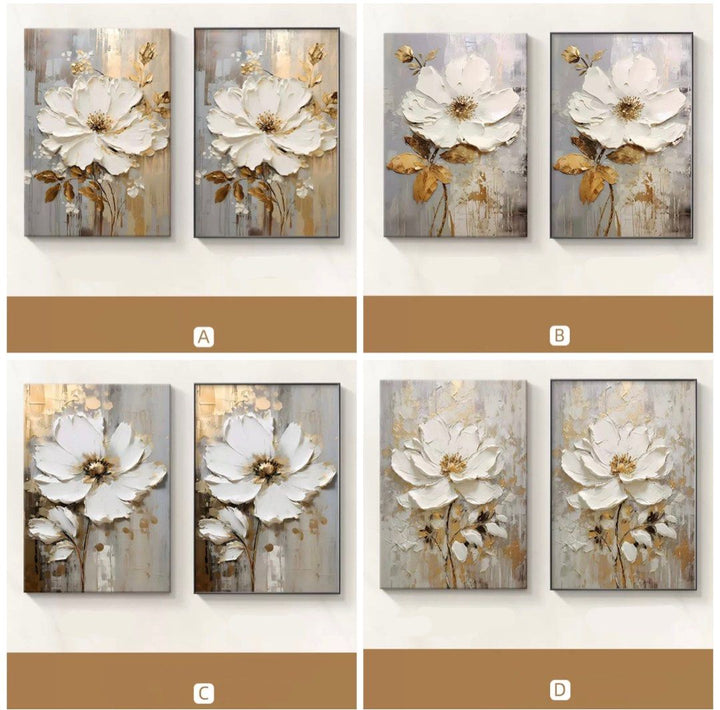 FIORELIA Modern Rose Wall Art - Cassa Haus Singapore