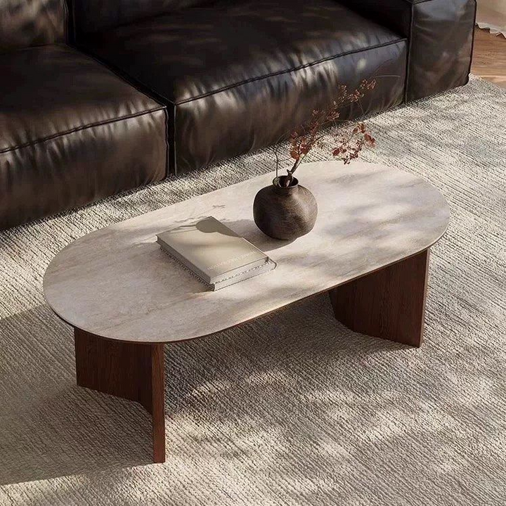 SUMI Modern Travertine Coffee Table - Radical Homes Singapore
