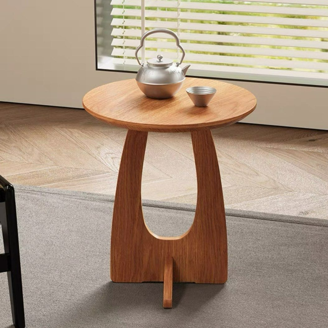 VERNIUS Modern Solid Wood Side Table - Radical Homes Singapore