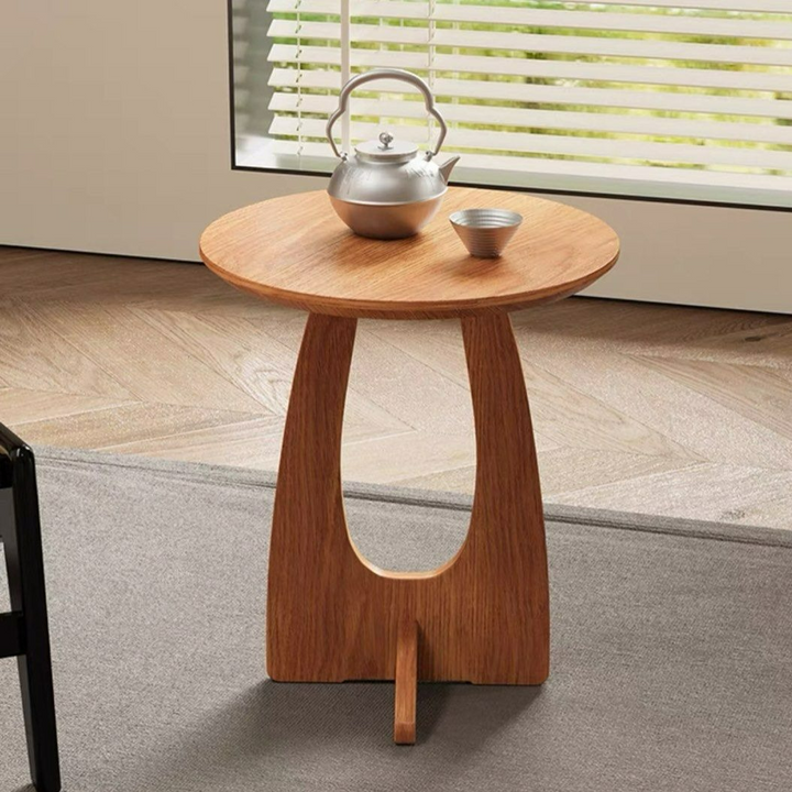 VERNIUS Modern Solid Wood Side Table - Radical Homes Singapore