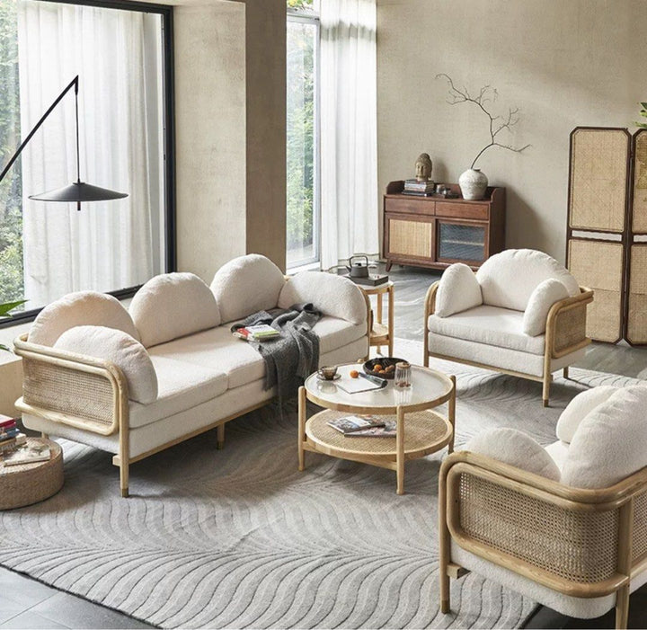 HOKARI Japandi Rattan Sofa - Cassa Haus Singapore