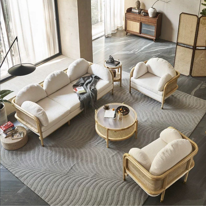 HOKARI Japandi Rattan Sofa - Cassa Haus Singapore