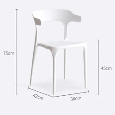 GALLIA Plastic Dining Chair (Set of 4) - Radical Homes Singapore