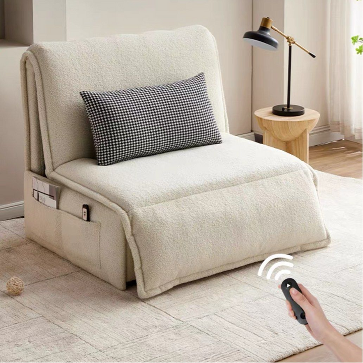 NOVANO Modern Boucle Electric Sofa Bed - Radical Homes Singapore