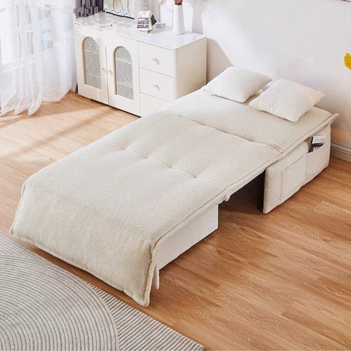 NOVANO Modern Boucle Electric Sofa Bed - Radical Homes Singapore