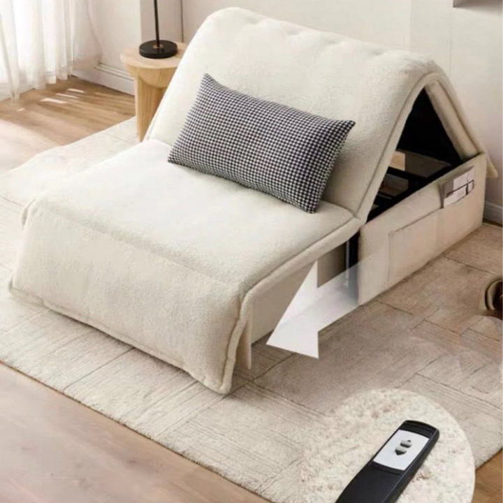 NOVANO Modern Boucle Electric Sofa Bed - Radical Homes Singapore