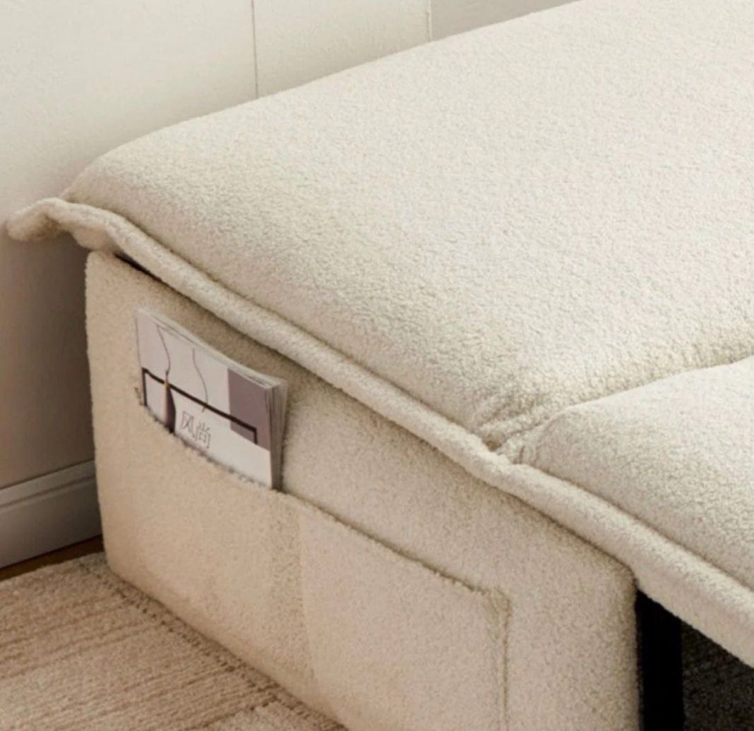 NOVANO Modern Boucle Electric Sofa Bed - Radical Homes Singapore