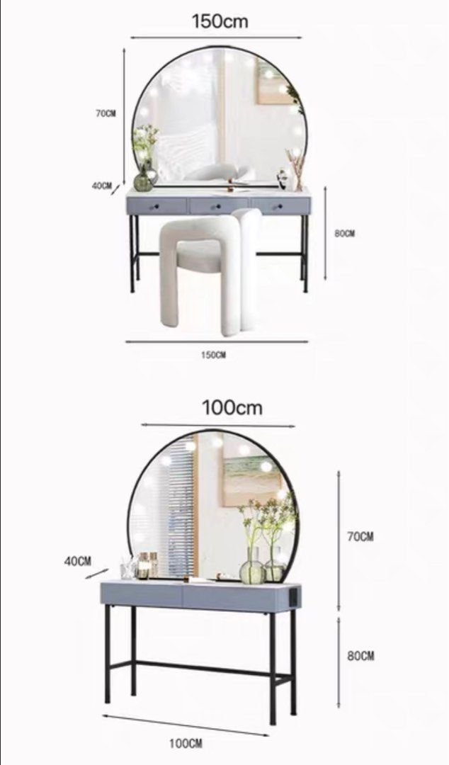 SOVRIEL Modern Vanity Table Set - Cassa Haus Singapore