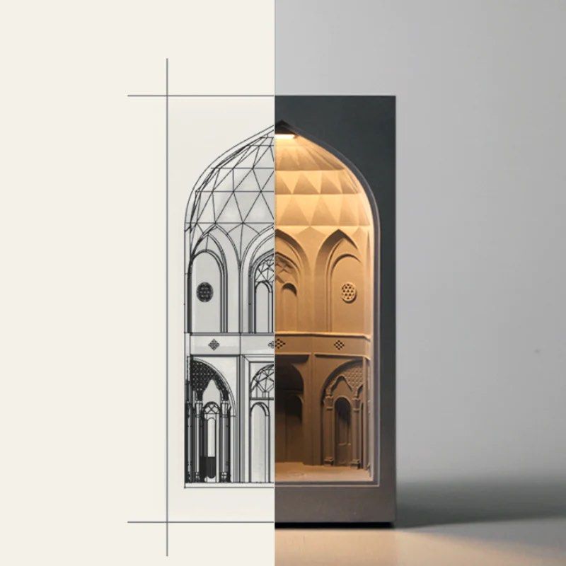 Persian Garden Concrete Night Light - Radical Homes Singapore