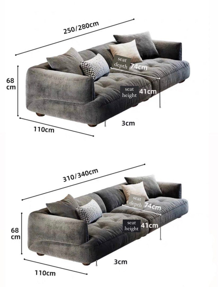 RAVELLI Modern Velvet Sofa - Radical Homes Singapore