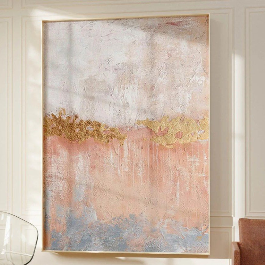 PINK Sand Hand Painted Wall Art - Radical Homes Singapore