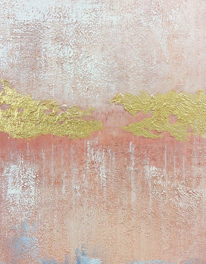 PINK Sand Hand Painted Wall Art - Radical Homes Singapore