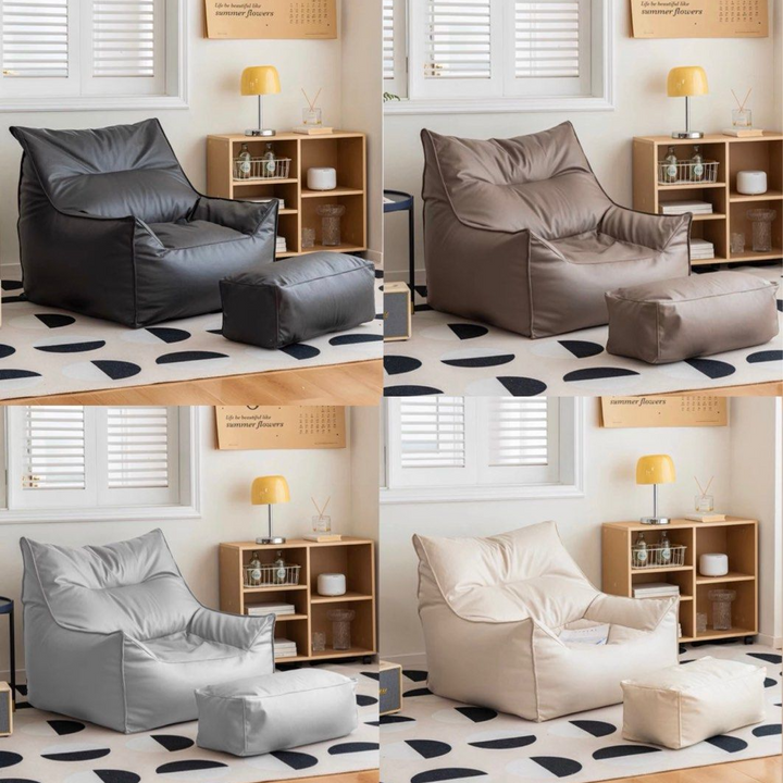 ALBANY Modern Lounge Sofa With Ottoman - Radical Homes Singapore