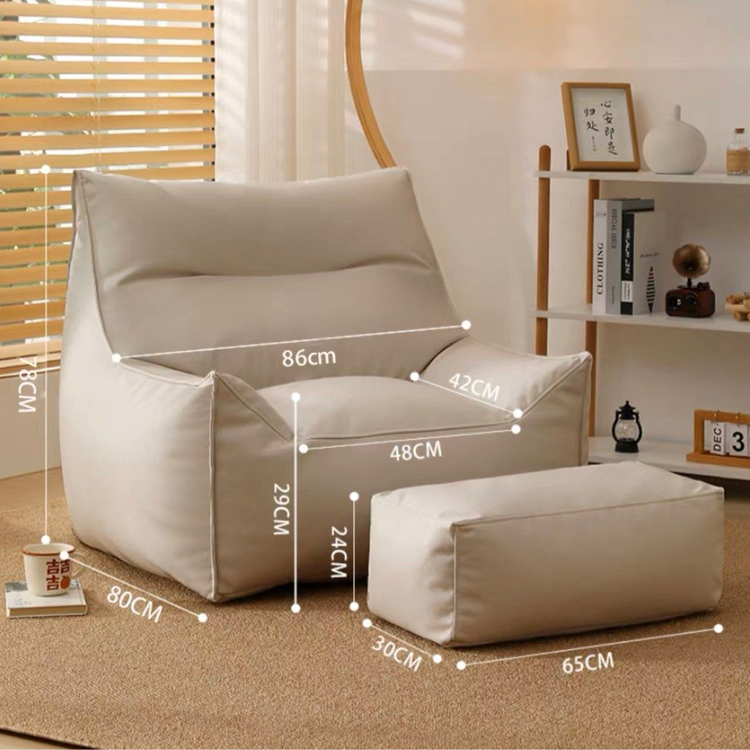 ALBANY Modern Lounge Sofa With Ottoman - Radical Homes Singapore