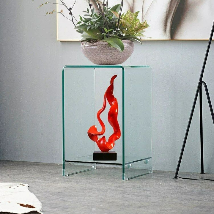 CHANI Modern Glass Side Table - Radical Homes Singapore