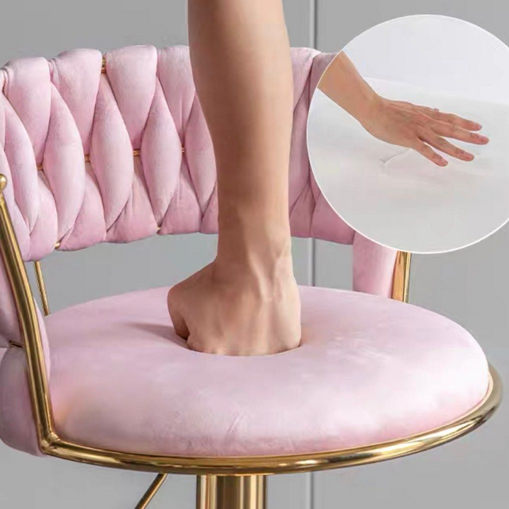 RENEE Modern Velvet Bar Stool - Radical Homes Singapore
