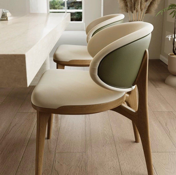 PREFIE Modern Leather Dining Chair - Radical Homes Singapore