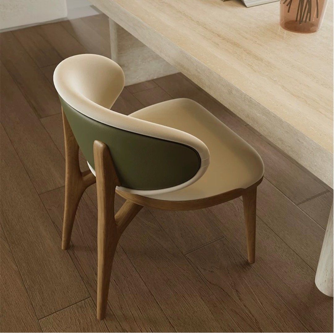 PREFIE Modern Leather Dining Chair - Radical Homes Singapore