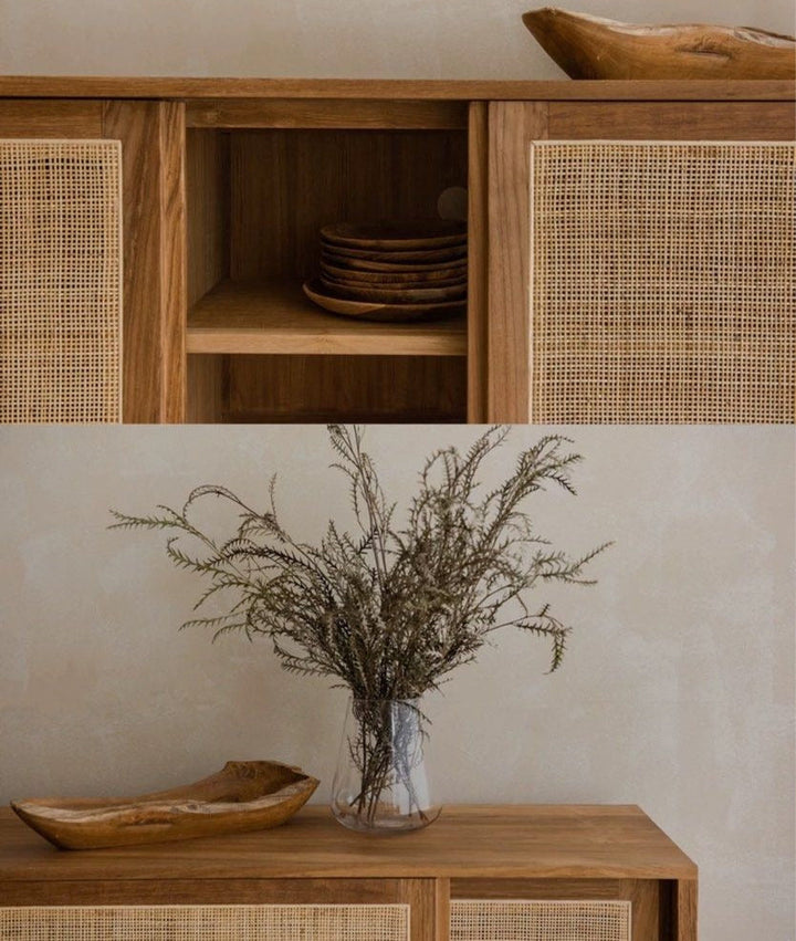 ELMORI Japandi Rattan TV Console - Cassa Haus Singapore
