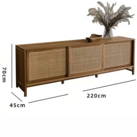 ELMORI Japandi Rattan TV Console - Cassa Haus Singapore