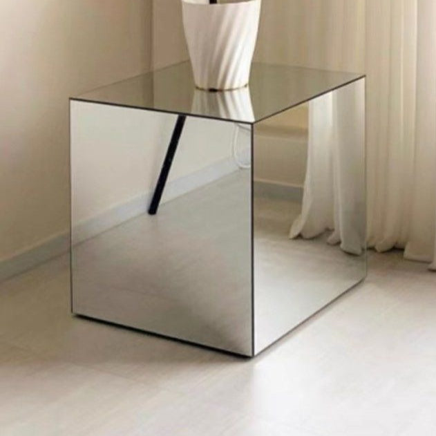 CLEMENS Modern Acrylic Mirrored Side Table - Radical Homes Singapore