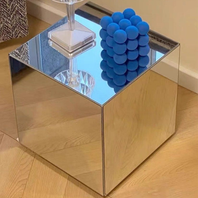 CLEMENS Modern Acrylic Mirrored Side Table - Radical Homes Singapore