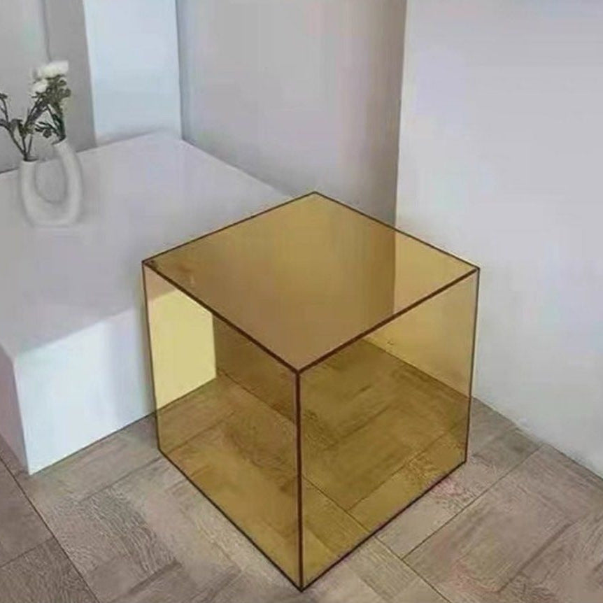 CLEMENS Modern Acrylic Mirrored Side Table - Radical Homes Singapore