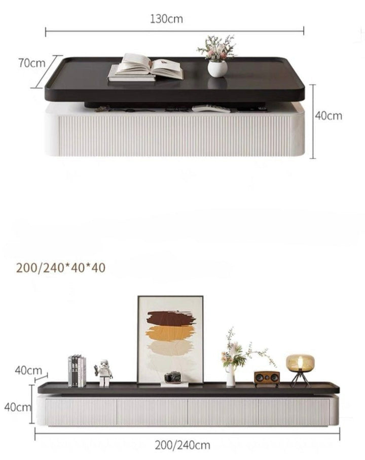 JORI Modern TV Console & Coffee Table - Radical Homes Singapore