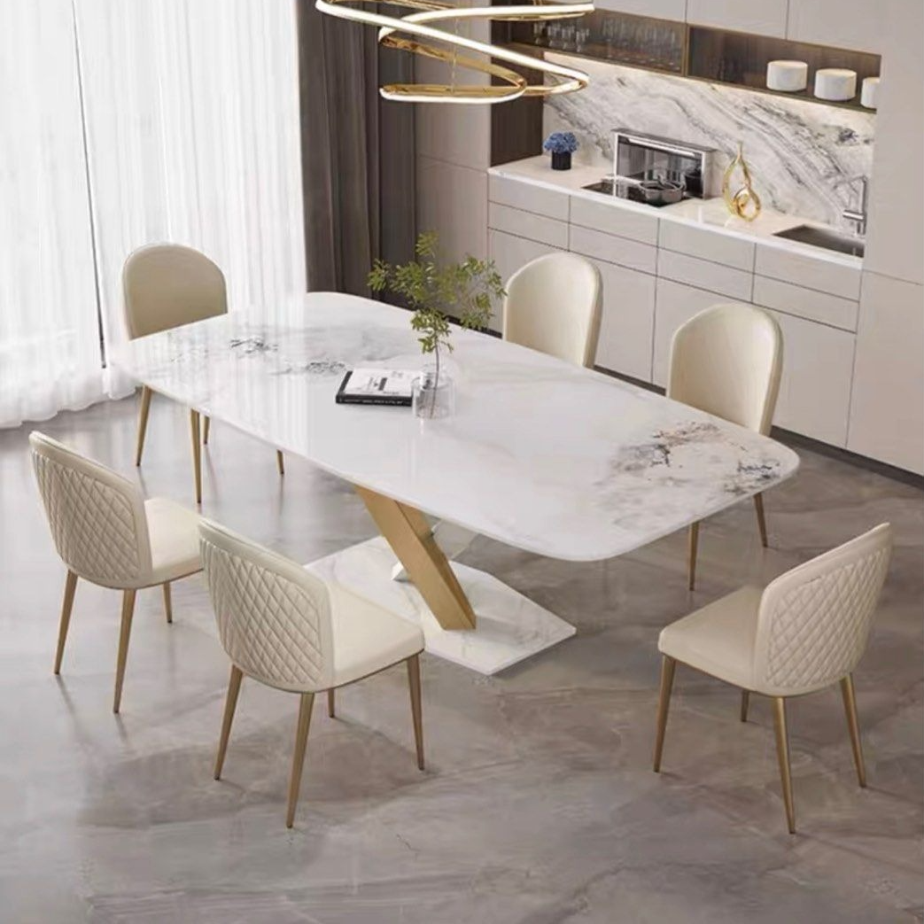AVALOS Modern Marble Dining Table - Radical Homes Singapore