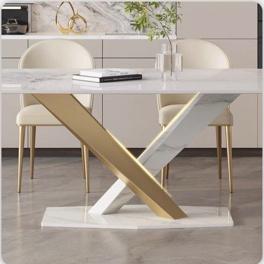 AVALOS Modern Marble Dining Table - Radical Homes Singapore