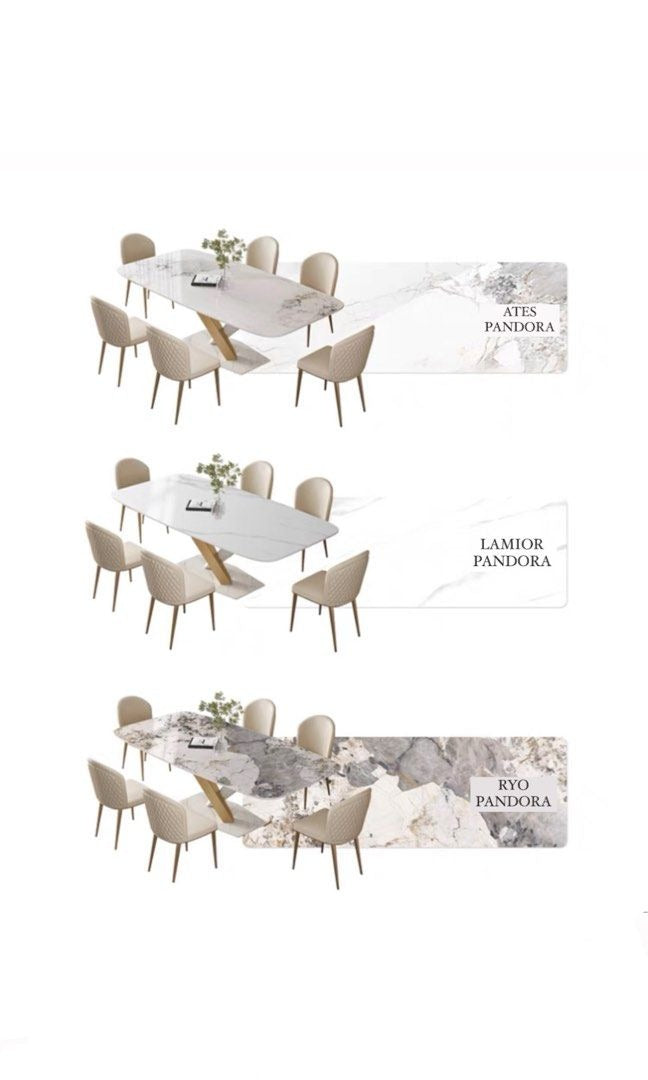 VANTOR Modern Marble Dining Table