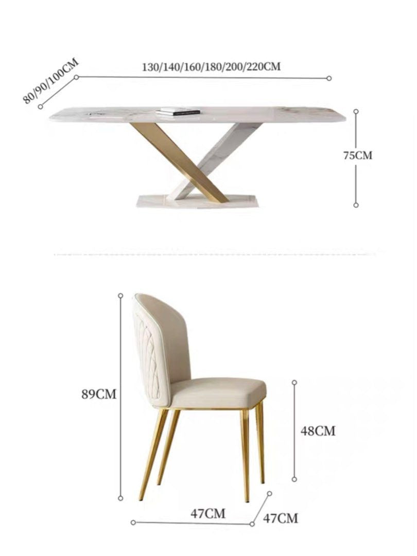AVALOS Modern Marble Dining Table - Radical Homes Singapore
