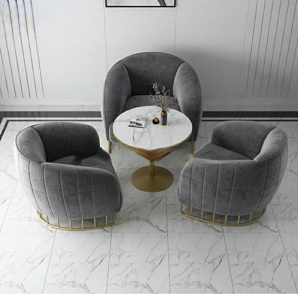 SPENCER Modern Velvet Lounge Chair - Radical Homes Singapore