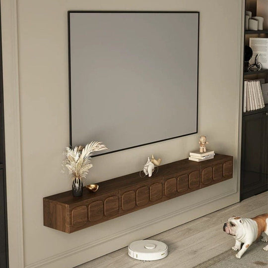 ZAVYRO Rustic Floating TV Console - Cassa Haus Singapore