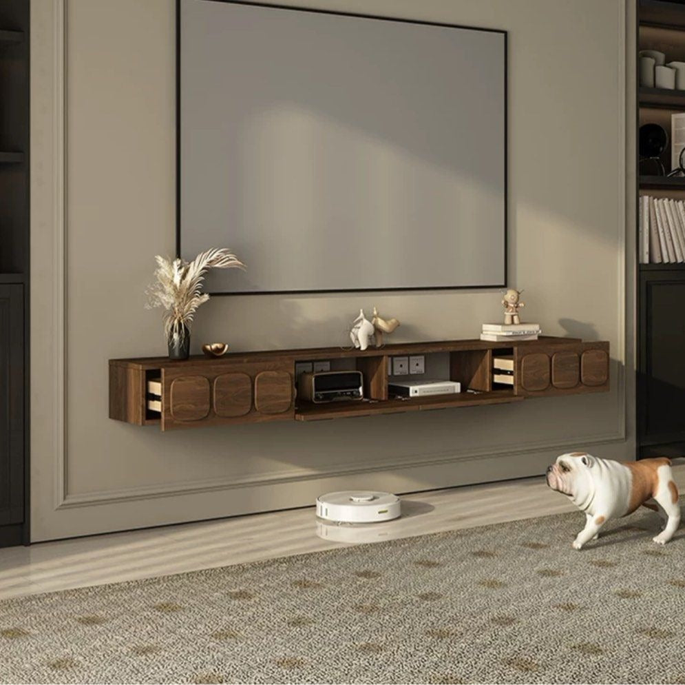 VAROS Rustic Floating TV Console - Radical Homes Singapore