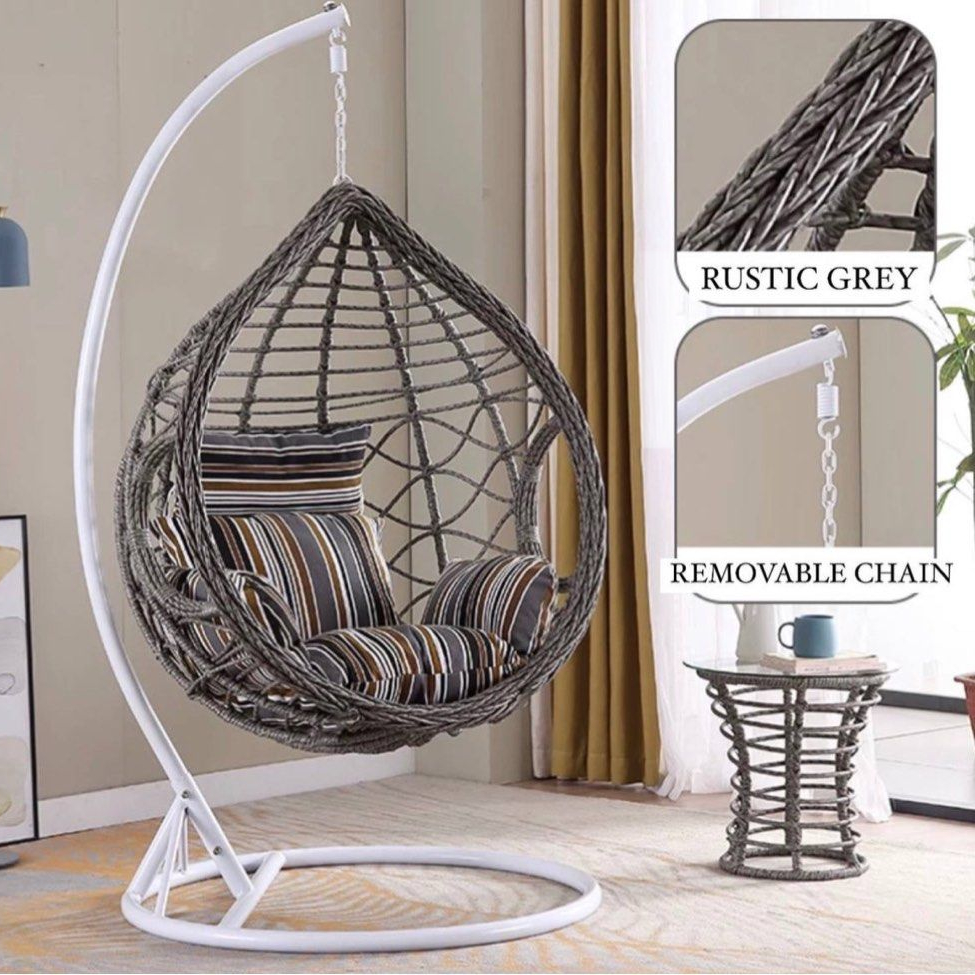 QYRAVORA Modern Outdoor Swing Chair