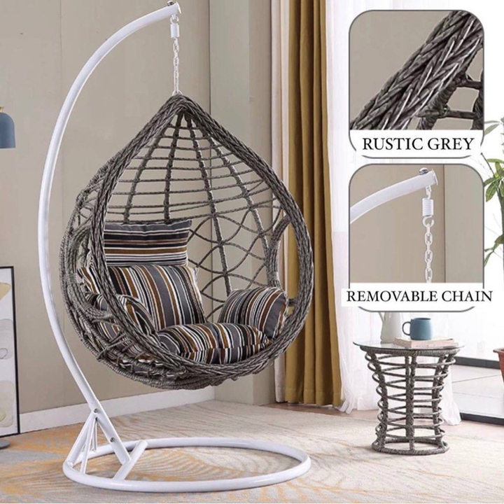 QYRAVORA Modern Outdoor Swing Chair