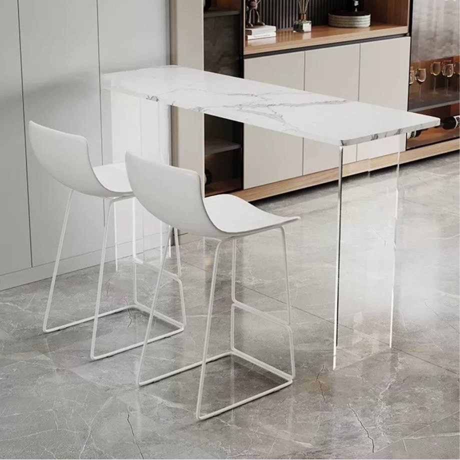 OLIVER Minimalist Sintered Stone Bar Table - Radical Homes Singapore
