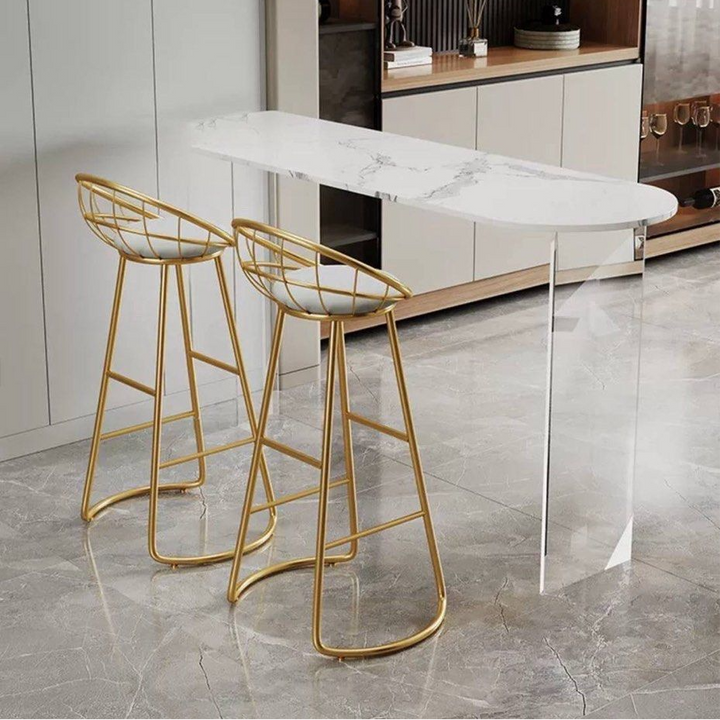 OLIVER Minimalist Sintered Stone Bar Table - Radical Homes Singapore
