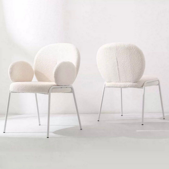 EVALORIA Modern Boucle Dining Chair - Cassa Haus Singapore