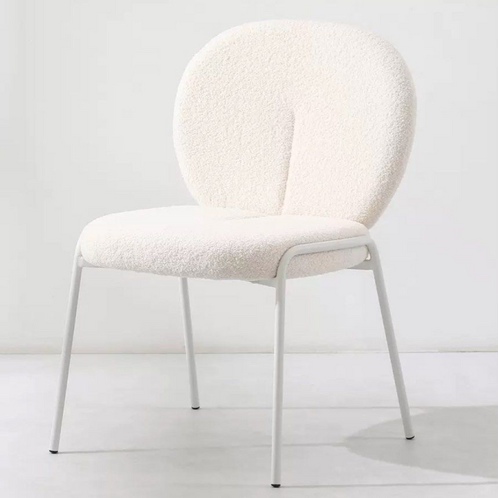 EVALORIA Modern Boucle Dining Chair - Cassa Haus Singapore