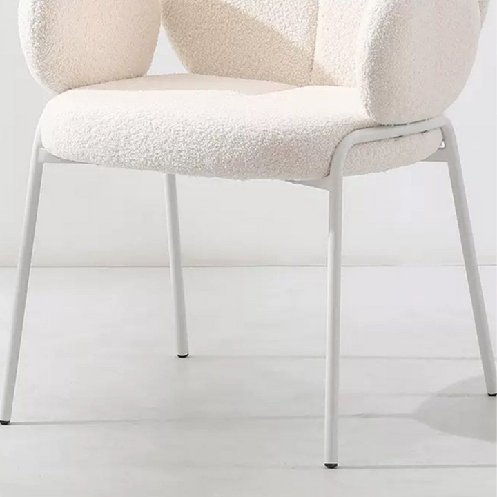 EVALORIA Modern Boucle Dining Chair - Cassa Haus Singapore