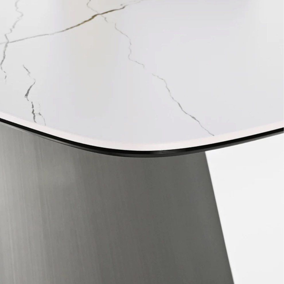 OLIVETTE Modern Sintered Stone Dining Table - Radical Homes Singapore