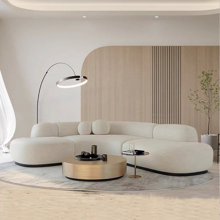 MIRETTA Modern Boucle Fabric Sofa - Radical Homes Singapore