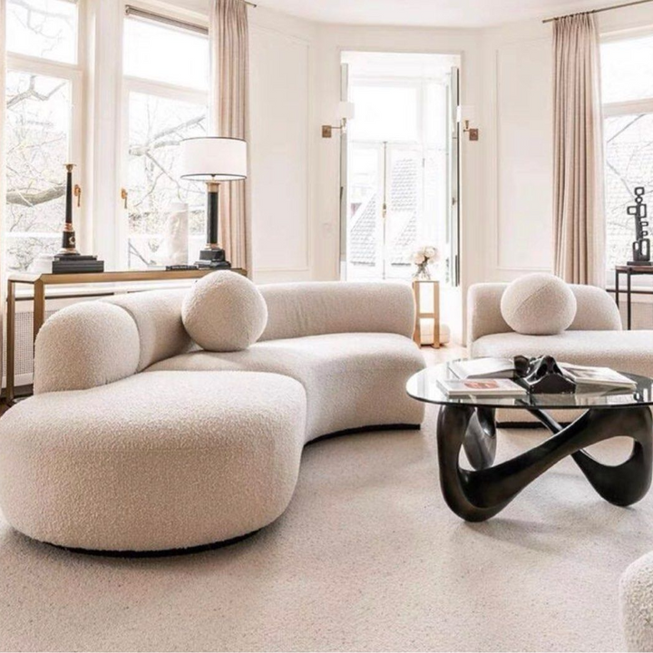 MIRETTA Modern Boucle Fabric Sofa - Radical Homes Singapore