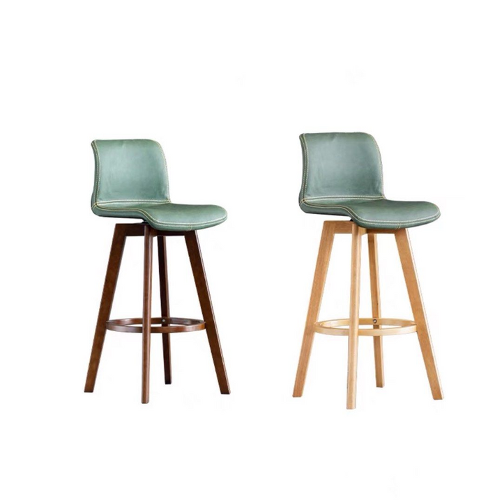 LOSA Scandinavian Solid Wood Bar Stool - Radical Homes Singapore