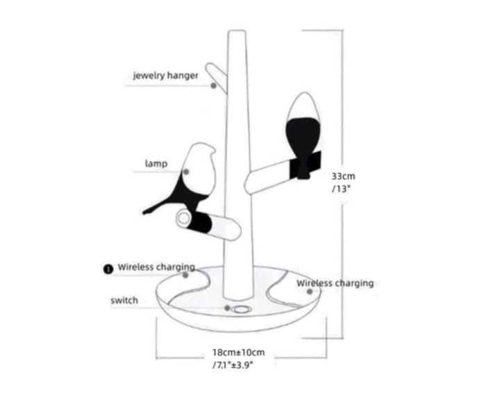 PIPER Bird Table Lamp - Cassa Haus Singapore