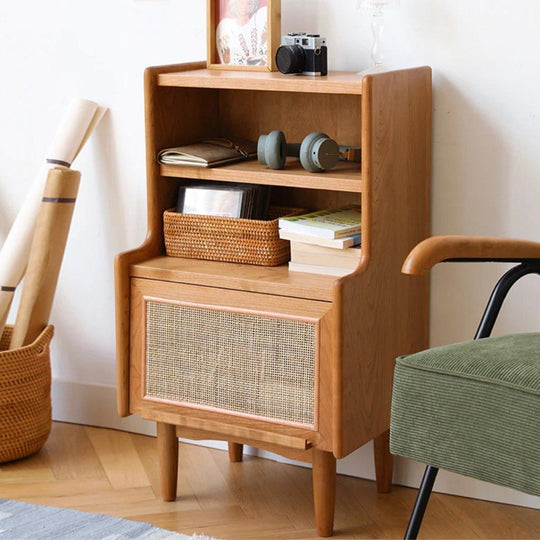 CAVERO Drawer Solid Wood Nightstand - Cassa Haus Singapore